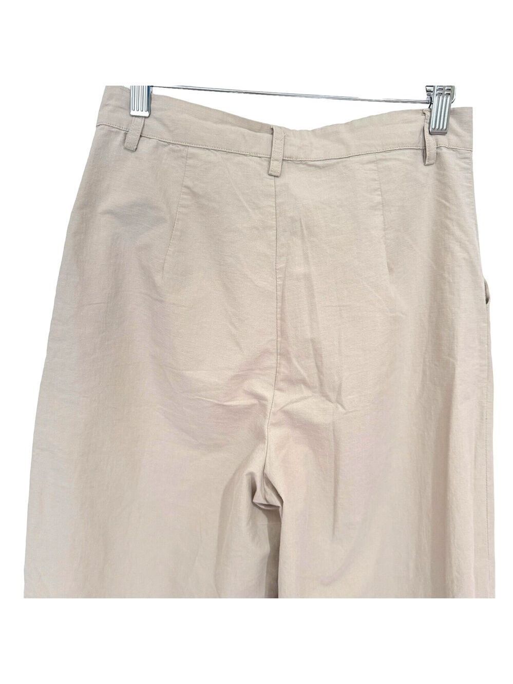 Princess Polly High Rise Wide Leg Pants Lightweight Stretch Cotton Women's Sz 4 - Picture 4 of 9